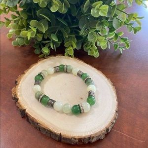 Aventurine Beaded Stretch Bracelet